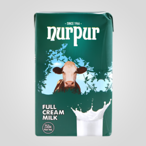 Nurpur Full Cream Milk - 250ml Tetra Pack